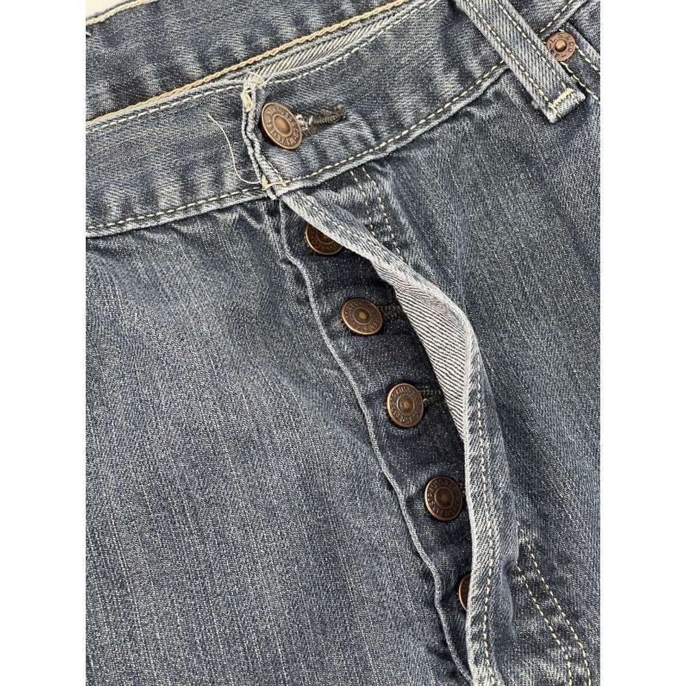 Levi's 501 Button Fly Men's Red Tab 5 Pocket Denim Jeans Straight Leg Size 40X30 - Picture 7 of 10